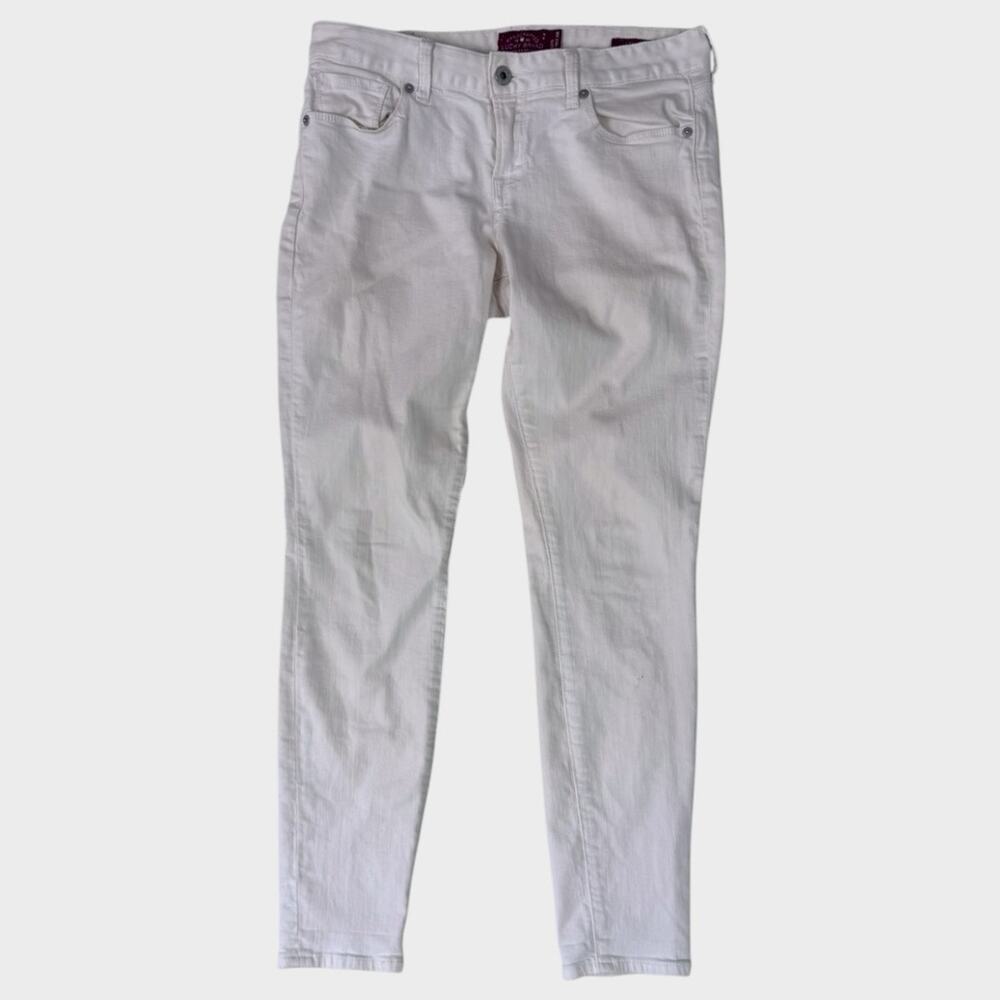 Lucky Brand Leyla Skinny White Jeans 6/28 29" Inseam